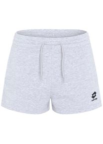 Lotto Damen Sweatshorts, grau, sportlich, Gr. S, unifarben, 75% Baumwolle, 22% Polyester, 3% Viskose, Hosen, - mit praktischem Kordelzug