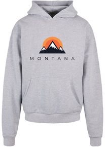 Merchcode Herren Kapuzensweatshirt "Merchcode Herren Montana Ultra Heavy Hoody", grau, Gr. XXXL, bedruckt, 100% Baumwolle, Sweatshirts
