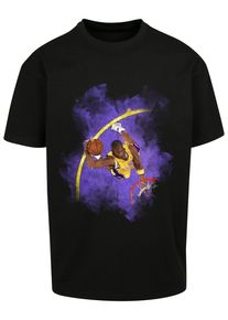 MisterTee Herren T-Shirt "MisterTee Unisex Basketball Clouds 2.0 Oversize Tee", schwarz, casual, Gr. S, bedruckt, 100% Baumwolle, Shirts