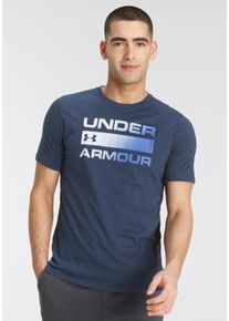 Under Armour Herren T-Shirt "UA TEAM ISSUE WORDMARK SS", blau, sportlich, Gr. S, Obermaterial: 60% Baumwolle, 40% Polyester, Shirts