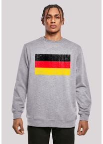 F4NT4STIC Herren Kapuzenpullover "Germany Deutschland Flagge distressed", grau, casual, Gr. XS, Obermaterial: 50% Baumwolle, 50% Polyester, Pullover,
