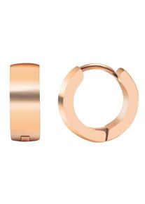 Adelia´s ADELIA ́S Damen Paar Creolen "Neuheit 2025 - Damen Creolen aus poliertem Edelstahl Ø 10 mm", Damen, Edelstahl, silber, Edelstahl, Ohrringe