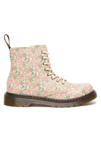 Dr. Martens Kinder Schnürstiefel "1460 Pascal Kinder ATHENA", Gr. 38, beige, Leder, geblümt, modisch, Schuhe, Freizeitschuh, Schnürboots mit allover