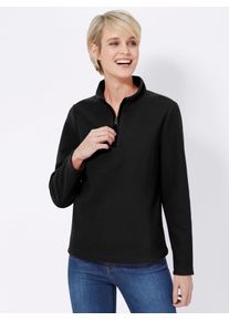 Classic Basics Damen Fleeceshirt "Fleece-Shirt", schwarz, Gr. 36, unifarben, 100% Polyester, Shirts