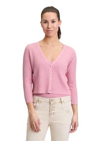 Cartoon Damen Strickjacke "Cartoon Shirtjacke mit 3/4 Arm", lila, casual, Gr. 34, Obermaterial: 85% Viskose, 15% Polyester., Strickjacken, Material