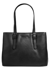 Bugatti Damen Henkeltasche "BELLA", schwarz, Leder, unifarben, leicht glänzend, Taschen, echt Leder