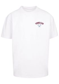 Merchcode Herren T-Shirt "Merchcode Herren College Club Heavy Oversized Tee", weiß, casual, Gr. XL, bedruckt, 100% Baumwolle, Shirts