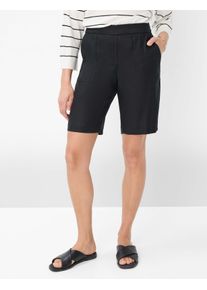 Brax Damen Culotte "Style MEL B", schwarz, Gr. 44, 59% Leinen, 19% Baumwolle, 19% Viskose, 3% Elasthan, Hosen
