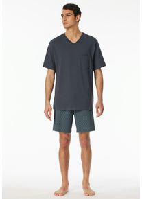 Schiesser Herren Shorty ""Comfort Essentials"", Gr. 50, grau, Single Jersey, Obermaterial: 100% Baumwolle, unifarben, meliert, casual, Homewear-Sets,