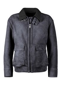 Mustang Damen Lederjacke "31022235", grau, Gr. XS, Obermaterial: 100% Lammleder / Kunstpelz: 100% Polyester / Taschenfutter: 100% Baumwolle, Jacken