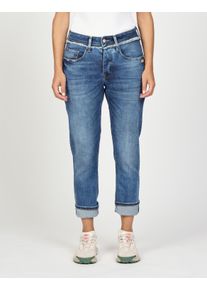 Gang Damen Boyfriend-Jeans "Gang Jeans Boyfriend 94NICA CROPPED", blau, Gr. 26, 70% Baumwolle, 20% Recycelte Baumwolle, 8% Polyester, 2% Elasthan,