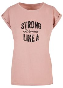 Merchcode Herren T-Shirt "Merchcode Damen", rosa, casual, Gr. L, bedruckt, 100% Baumwolle, Shirts