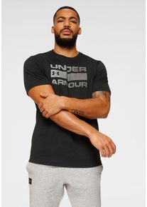 Under Armour Herren T-Shirt "UA TEAM ISSUE WORDMARK SS", schwarz, sportlich, Gr. XS, Obermaterial: 60% Baumwolle, 40% Polyester, Shirts