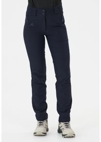 WHISTLER Damen Softshellhose "Gerd", blau, sportlich, Gr. 44, unifarben, 92% Polyester, 8% Elasthan, Hosen, aus atmungsaktivem und robustem Stretch