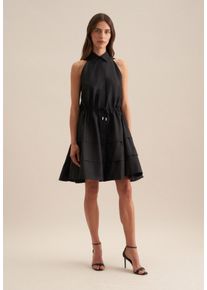 Seidensticker Damen Sommerkleid "Schwarze Rose", schwarz, Gr. 44, unifarben, 97% Polyester 3% Elastan, Kleider, Ohne Arm Kragen Uni