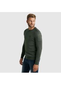 PME-Legend PME LEGEND Herren Rundhalspullover "Buckley Knit", grau, casual, Gr. S, Feinstrick, Obermaterial: 100% Baumwolle, Pullover