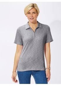 Casual Looks Damen Poloshirt "Shirt", grau, Gr. 38, meliert, 50% Baumwolle, 45% Polyester, 5% Viskose, Shirts