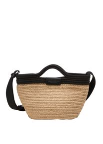 Marc O'Polo MARC O'POLO Damen Shopper "aus Jute-Baumwoll-Mix", schwarz, Obermaterial: 50% Baumwolle, 50% Jute, unifarben, Taschen