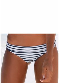 Venice Beach Damen Bikini-Hose "Summer", bunt, Gr. 36, gestreift, Polyamid, Xtra Life LYCRA, Badehosen, mit Umschlagbund