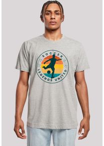 F4NT4STIC Herren T-Shirt "Soccer Legends United", grau, casual, Gr. XXL, Obermaterial: 100% Baumwolle, Shirts, Premium Qualität