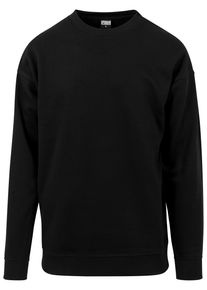Urban Classics Herren Rundhalspullover "Urban Classics Herren Sweat Crewneck", schwarz, casual, Gr. S, unifarben, 63% Baumwolle, 37% Polyester,