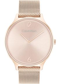 Calvin Klein Damen Quarzuhr "TIMELESS 2H", rosa, Armbanduhren, Armbanduhr, Damenuhr, Mineralglas, Edelstahlarmband