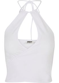 Urban Classics Herren Muskelshirt "Urban Classics Damen Ladies Short Wraped Neckholder Top", weiß, casual, Gr. 4XL, unifarben, 95% Baumwolle, 5%