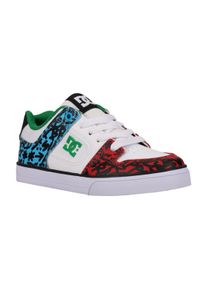 DC Shoes Kinder Sneaker "Pure", Gr. 10,5weiß, blau, rot, Obermaterial: Leder / Futter: Textil / Außensohle: Gummi, Schuhe