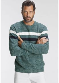MAN'S WORLD MAN'S WORLD Herren Rundhalspullover "Bis Größe 5 XL", bunt, casual, Gr. XL, meliert, Feinstrick, Obermaterial: 100% Baumwolle, Pullover, in melierte