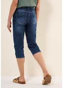Cecil Damen Slim-fit-Jeans, blau, casual, Gr. 32, unifarben, Jeans, 75% Baumwolle, 23% Polyester, 2% Elasthan, Jeans, High Waist