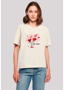 F4NT4STIC Damen T-Shirt "Herzbaum Be Mine", weiß, casual, Gr. XL, Obermaterial: 100% Baumwolle, Shirts, Premium Qualität