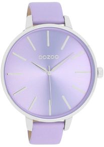 Oozoo Damen Quarzuhr, lila, Armbanduhren, Armbanduhr, Damenuhr, Lederarmband