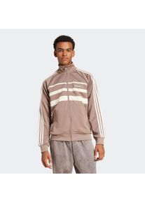 Herren Outdoorjacke "FIRST TT", braun, sportlich, Gr. M, adidas originals, Obermaterial: 70% Polyester, 30% Baumwolle, Jacken