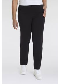 KjBRAND Damen Schlupfhose "Schlupfhose Susie in Bi-Stretch, Kammgarnoptik", schwarz, feminin, Gr. 48, Web, Obermaterial: 63% Polyester, 35% Viskose,