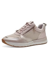 Tamaris Damen Keilsneaker, Gr. 40, rosa, Textil, Lederimitat, sportlich, Schuhe, Freizeitschuh, Halbschuh, Schnürschuh in schmaler Form