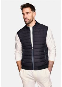 NEW CANADIAN Herren Steppweste, blau, casual, Gr. XL, 60% Viskose, 35% Polyester, 5% Elasthan, Westen, mit elastischem Bund am Saum und Armabschluss
