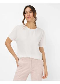 Brax Damen Kurzarmshirt "Style CAELEN", weiß, Gr. 34, 95% Viskose, 5% Elasthan, Shirts