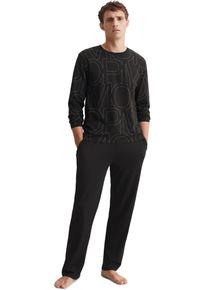 Marc O'Polo MARC O'POLO Herren Pyjama "Mix & Match Cotton", Gr. L, schwarz, Single Jersey, Obermaterial: 100% Baumwolle, bedruckt, klassisch, Homewear-Sets, mit