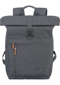 Travelite Freizeitrucksack "BASICS Rollup Rucksack", grau, Polyester, klassisch, Rucksäcke, Arbeitsrucksack Sportrucksack Reiserucksack Schulrucksack