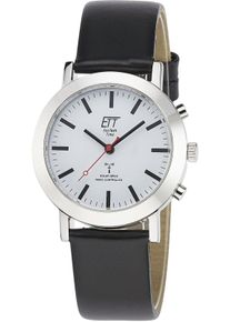 ETT Damen Funkuhr "Station Watch", schwarz, Armbanduhren, Armbanduhr, Damenuhr, Solar, Flexband, Zugband