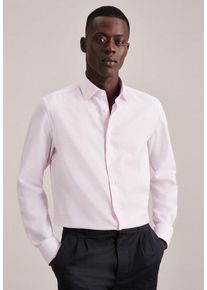 Seidensticker Herren Businesshemd "Schwarze Rose", rosa, Gr. 43, Strukturmuster, unifarben, 100% Baumwolle, Hemden, Shaped Kentkragen Struktur