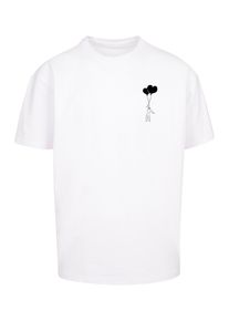 Merchcode Herren T-Shirt "Merchcode Herren Love In The Air Heavy Oversize Tee", weiß, casual, Gr. M, bedruckt, 100% Baumwolle, Shirts