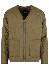 Urban Classics Herren Winterjacke "Urban Classics Padded Quilting Jacket", grün, klassisch, Gr. XL, unifarben, 100% Polyester, Jacken