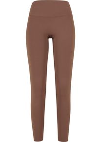 Urban Classics Damen Leggings "Urban Classics Ladies Sports Leggings Ladies Sports Leggings", braun, Gr. M, unifarben, 80% Nylon, 20% Elasthan, Hosen