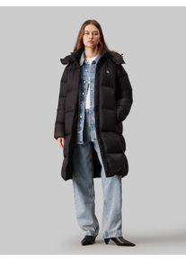 Damen Langjacke "DOWN LONG PUFFER", schwarz, feminin, Gr. XL, Calvin Klein Jeans, unifarben, Web, Obermaterial: 100% Polyamid. Futter: 100% Polyamid.