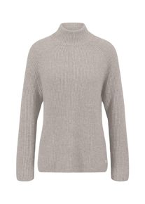 Fynch-Hatton Damen Strickpullover, beige, casual, Gr. S, Obermaterial: 51% Baumwolle, 49% Polyamid, Pullover, mit gerippter Struktur