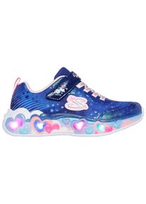 Skechers Kinder Sneaker "ETERNAL HEART LIGHTS", Gr. 27, bunt, Textil, Synthetik, kontrastfarbene Details, Glitzer, sportlich, Schuhe,