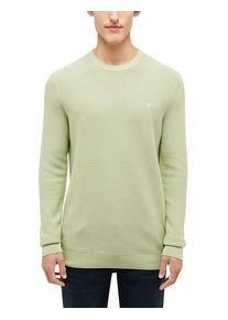 Mustang Herren Rundhalspullover "Style Elliot", grün, casual, Gr. L, Strick, Obermaterial: 100% Baumwolle, Pullover