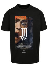 MisterTee Herren T-Shirt "MisterTee Unisex Dusa Painting Oversize Tee", schwarz, casual, Gr. L, unifarben, 100% Baumwolle, Shirts
