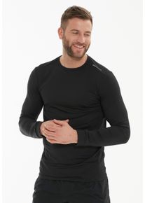 Endurance Herren Langarmshirt "Hubend", schwarz, casual, Gr. XXL, unifarben, 47% Polyester, 47% Polyester, 6% Elasthan, Shirts, mit recyceltem